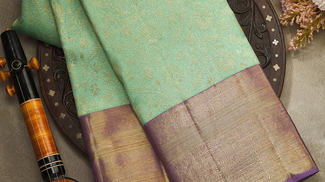 Pattu Saree in South Indian Style for Wedding