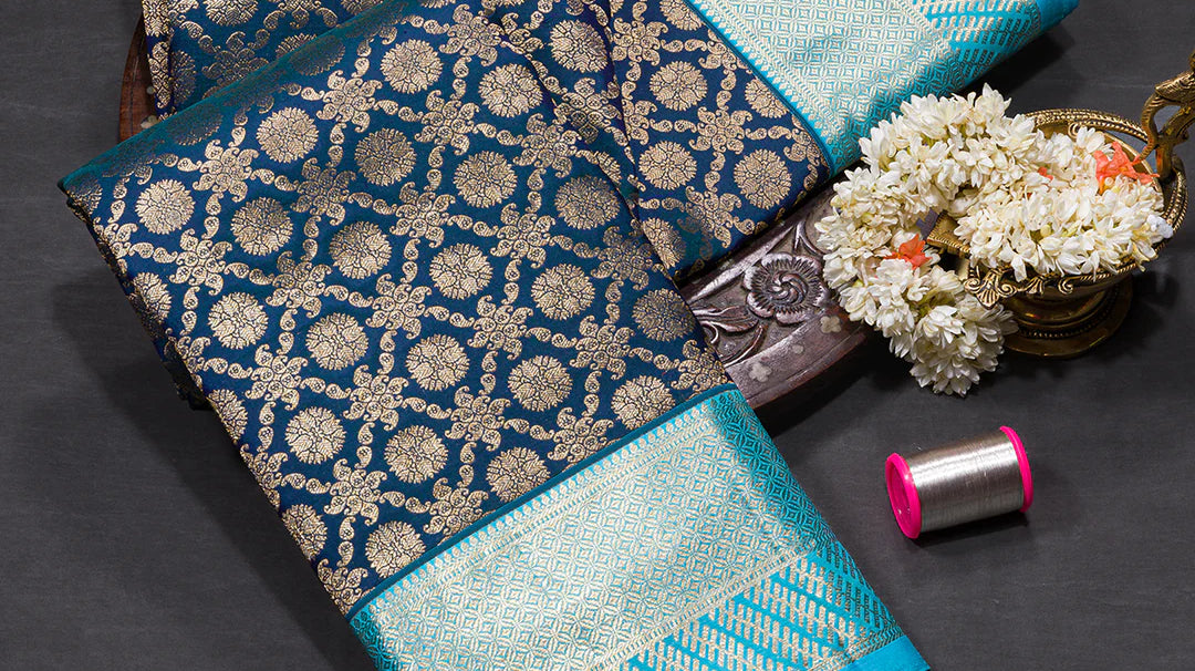 traditional jewelry on saree