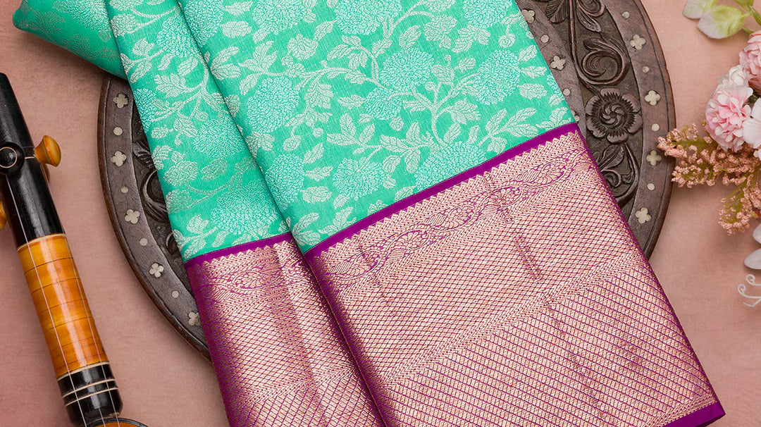 how to wear silk saree in flowing style