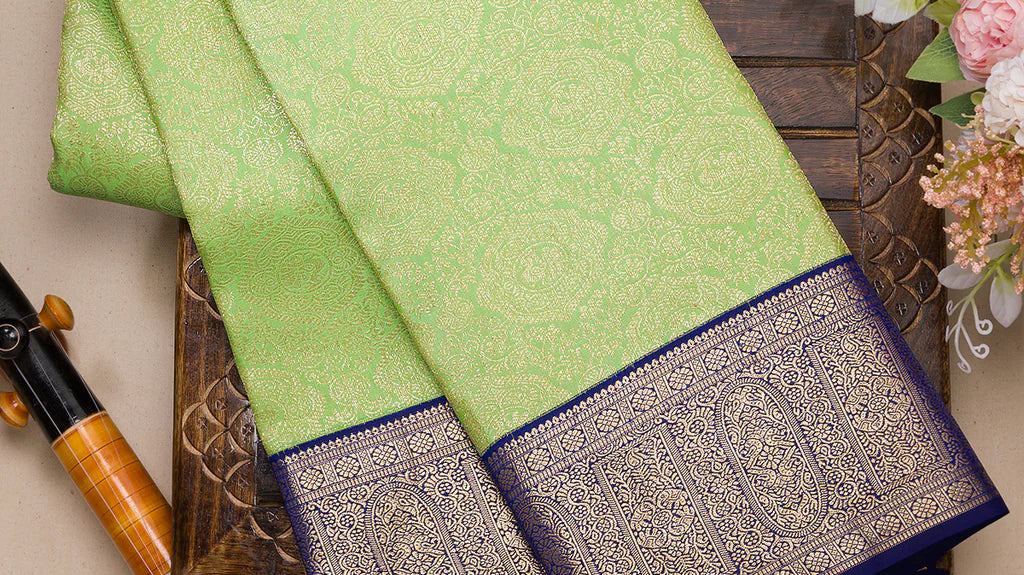 how to drape pattu saree