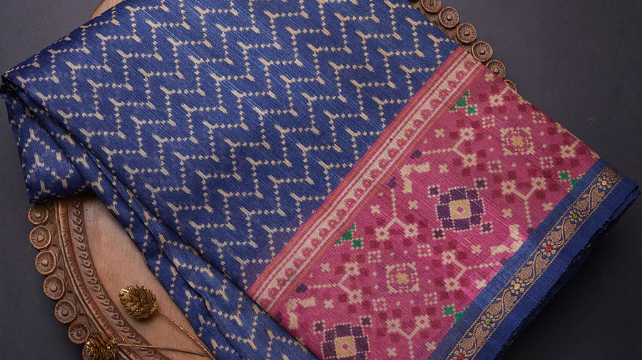 pure tussar silk saree