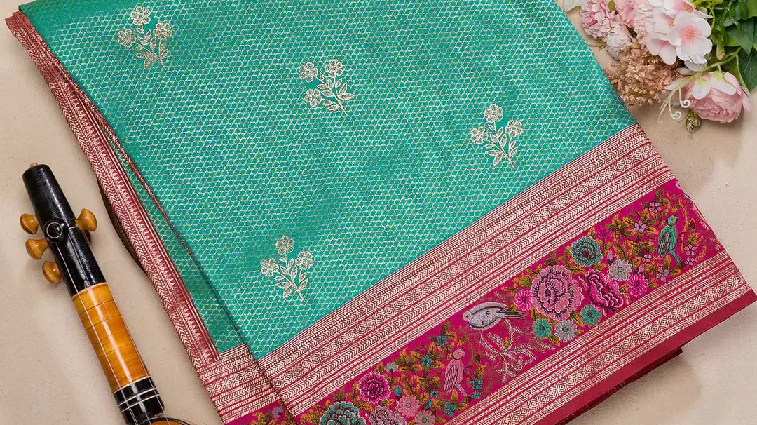 how to wear chanderi cotton saree
