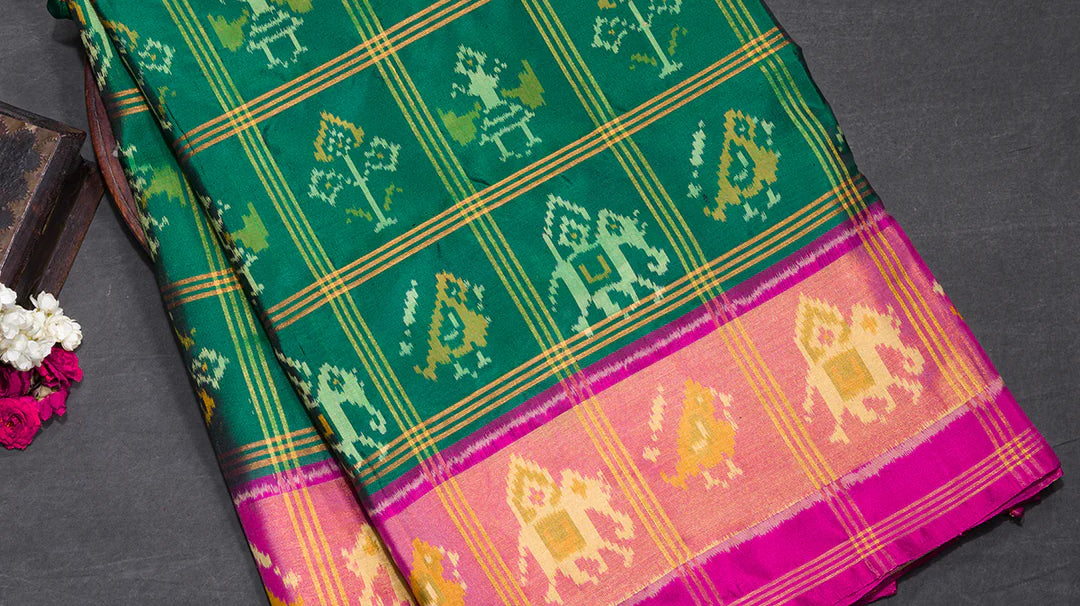 Ikkat Silk Cotton Sarees