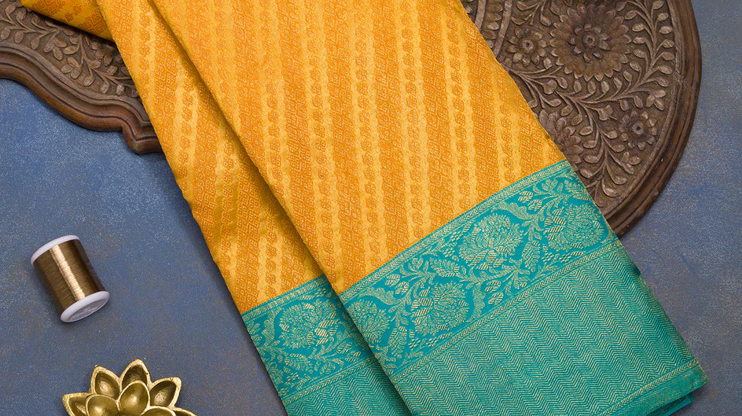 Golden Color Silk Saree