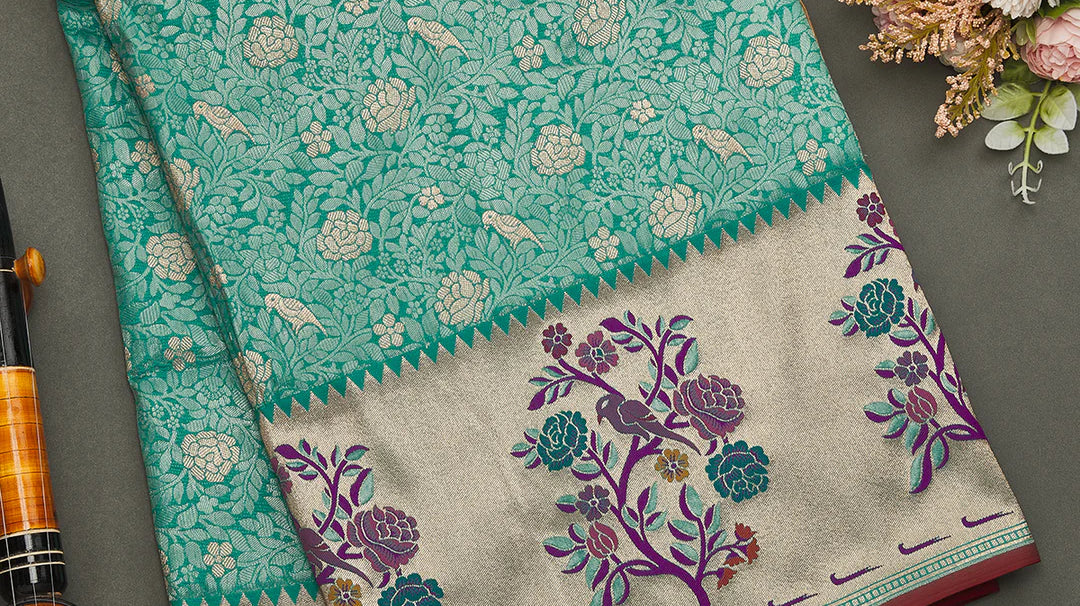 how to drape heavy banarasi saree