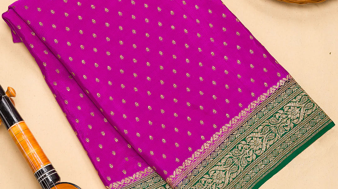 Golden Banarasi Saree