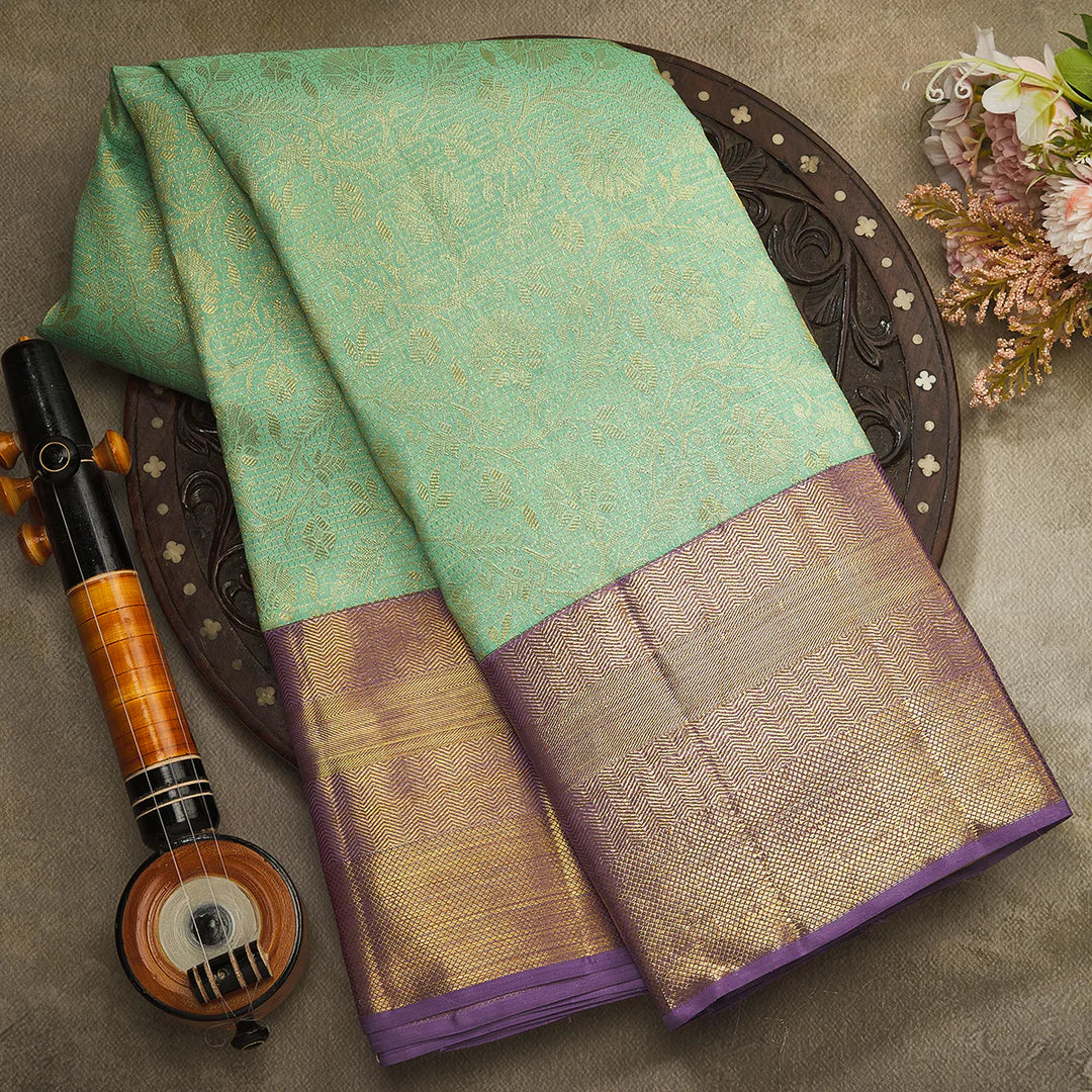 Pattu Saree in South Indian Style for Wedding