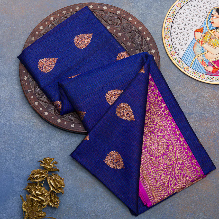 Premium Quality Soft Silk Kotki Border Kanchipuram Silk Saree in Cherr –  Bengal Looms India