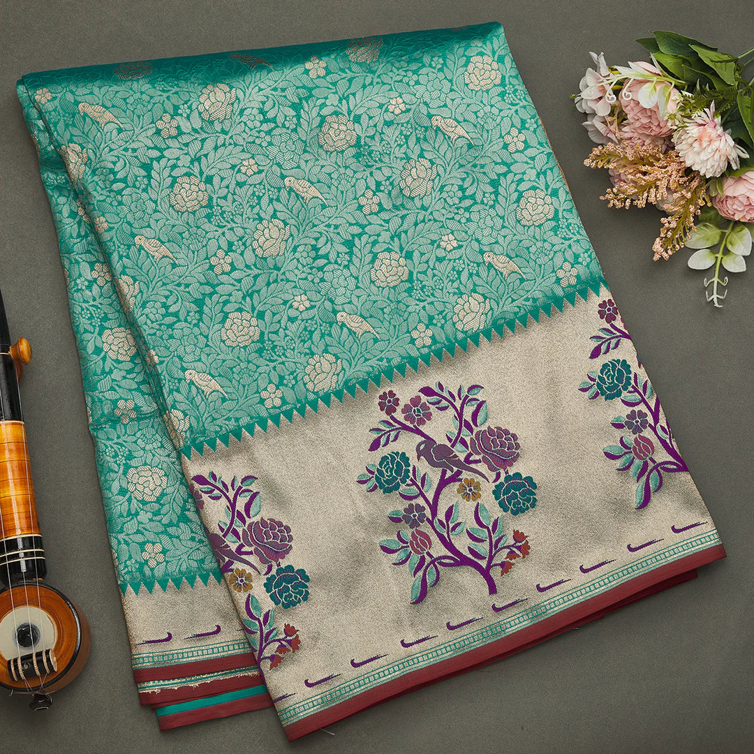 how to drape heavy banarasi saree