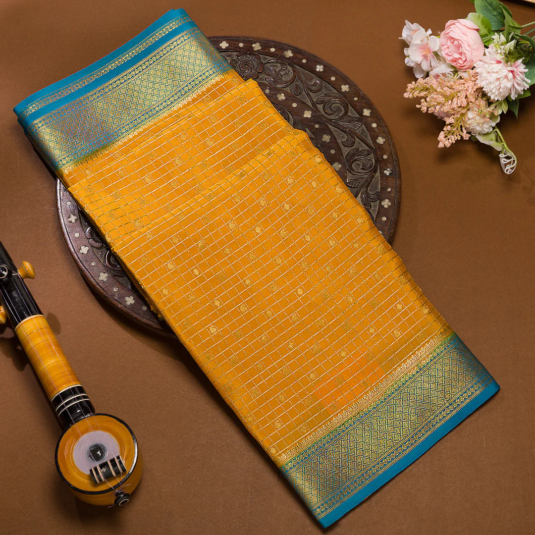 Dussehra Printed Mysore Silk Saree