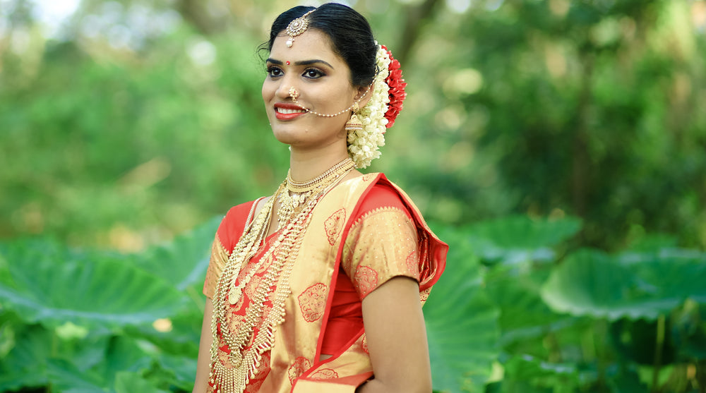 Buy Glossy Red Silk Wedding Party Wear Saree | Wedding Sarees