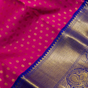 Majenta Pink Pure Kanjivaram Silk Saree