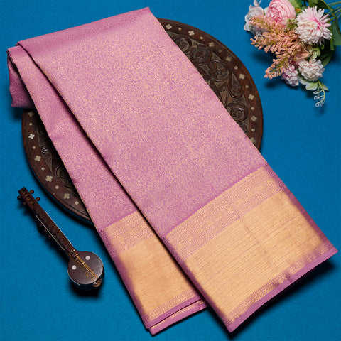 Dull Pink Kanjivaram Silk Saree