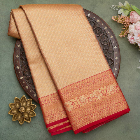 Gold Tissue Semi Kanjeevaram Silk Saree