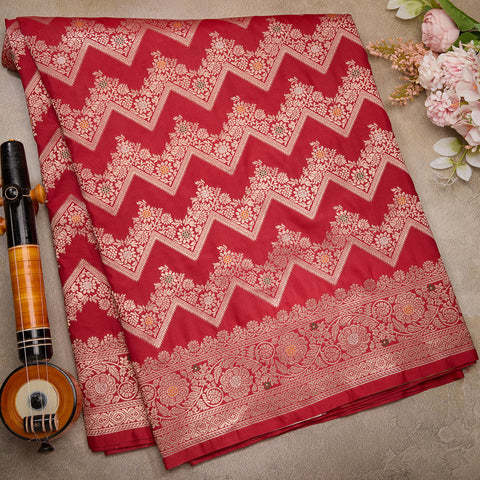 Red Banaras Silk Saree