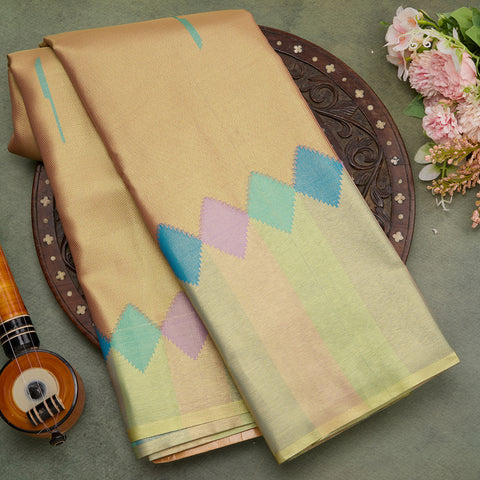 golden tissue silk saree