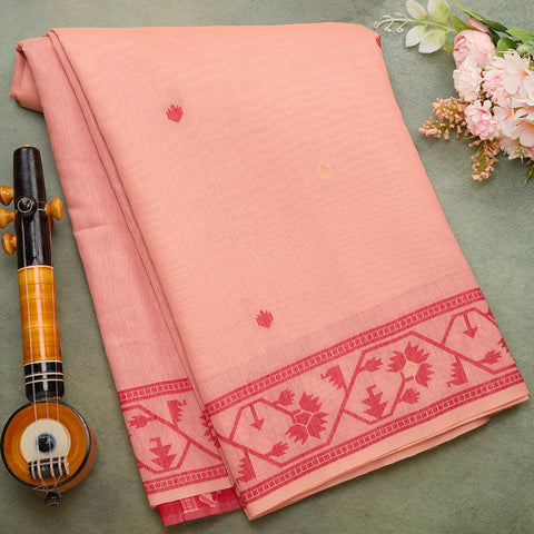 Light Peach soft mul cotton
