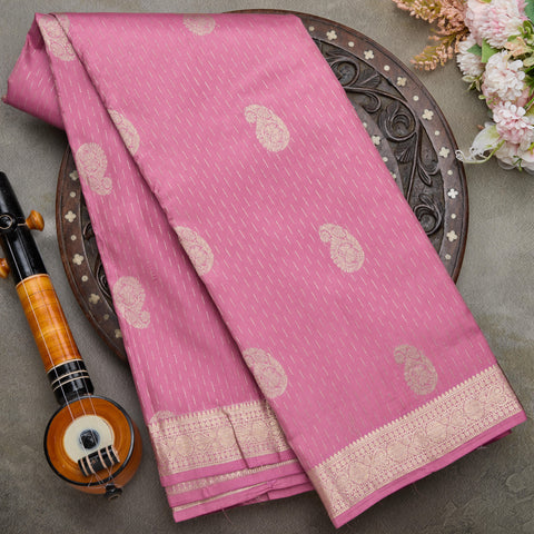 Pink Kanjeevaram Silk Saree