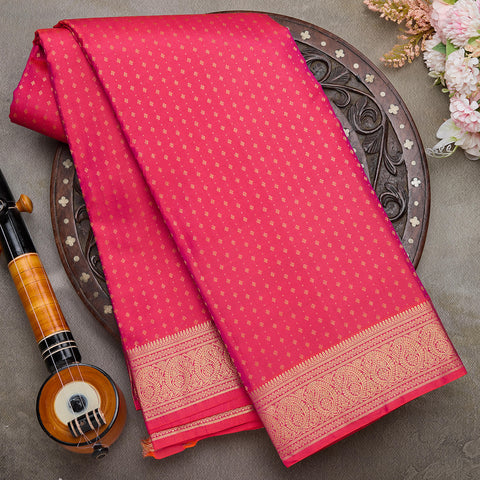 Pink Kanjeevaram Silk Saree