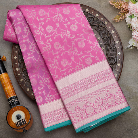 Pink Kanjeevaram Silk Saree
