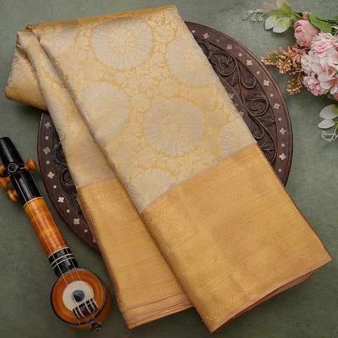 Gold Kanjeevaram Tissue Silk Saree
