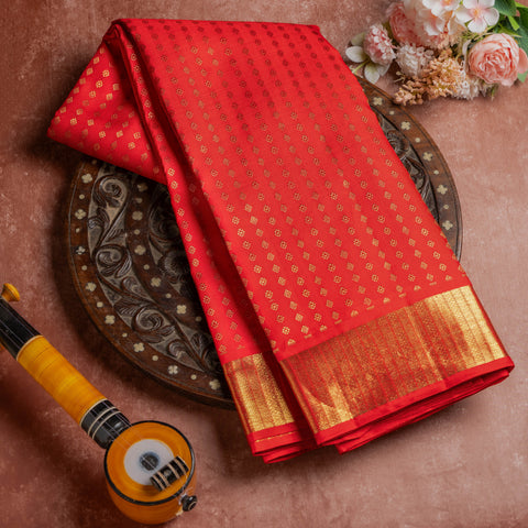 Red Pure Kanjivaram Silk Saree