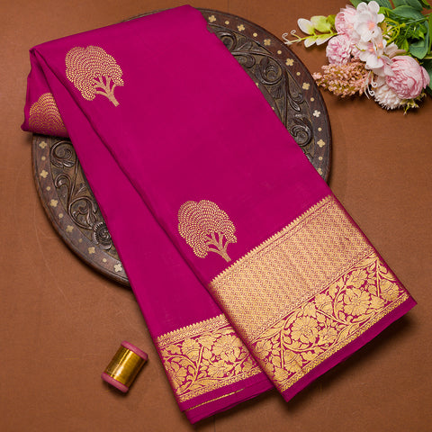Magenta Pink Kanjivaram Silk Saree