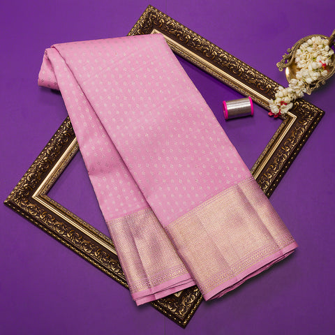 Baby Pink Kanjivaram Silk Saree