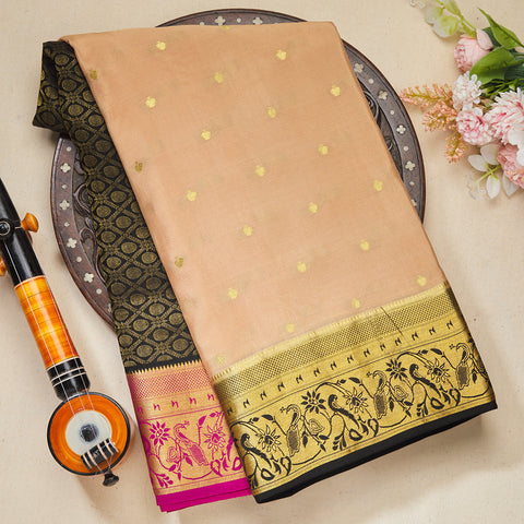 Multicolor Mysore Crape Silk Saree