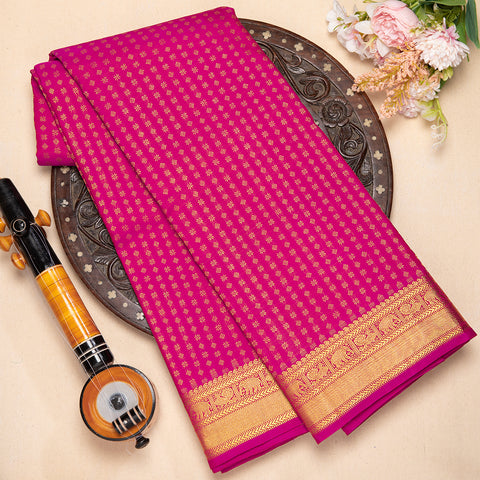 Pink Pure Kanjivaram Traditonal Silk Saree