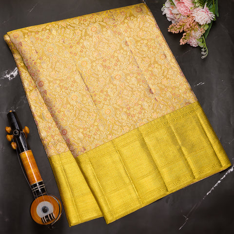 Gold Tissue Kanjivaram Silk Saree