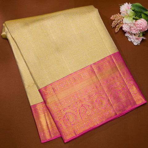 Gold Kanjivaram Tissue Silk Saree