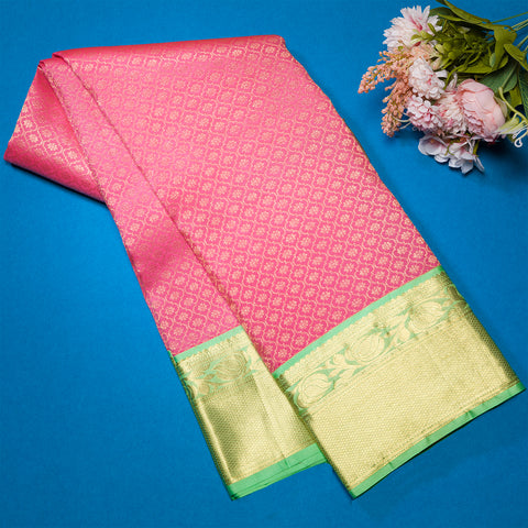 Rose Pink Kanjivaram Silk Sarees