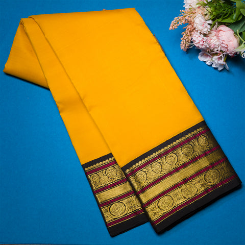 Chrome Yellow Kanjivaram Silk Sarees