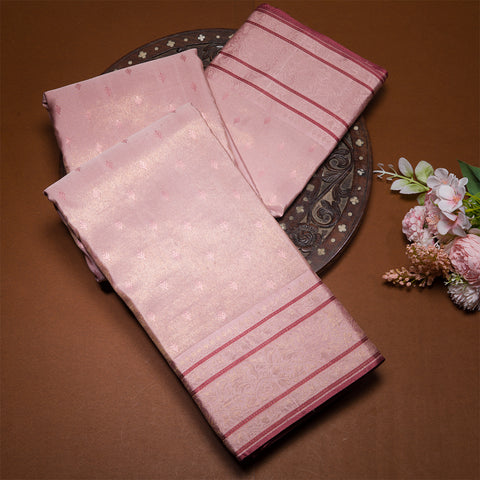 Oriental Pink Kanjivaram Silk Saree