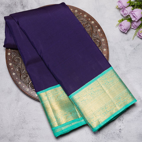 Violent Violet Kanjivaram Silk Saree