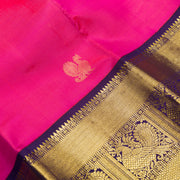 Rani Pink Pure Kanjivaram Silk Saree