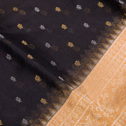 Coffee Pure Kanchi Kora Silk Saree