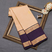 Fawn Pure Kanjivaram Silk Saree