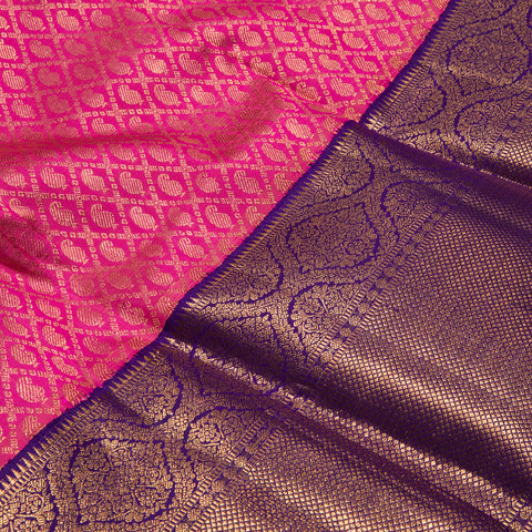 Magenta Pink  Kanjeevaram Silk Saree
