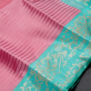 Rose Pink Kanjeevaram Silk Saree