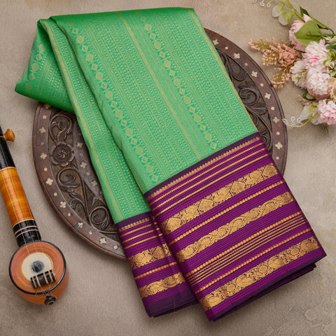 Light Green Handloom Silk Saree