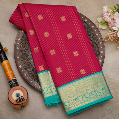 Pink Handloom Silk Saree
