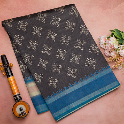 Black Dhupiyan Silk Saree