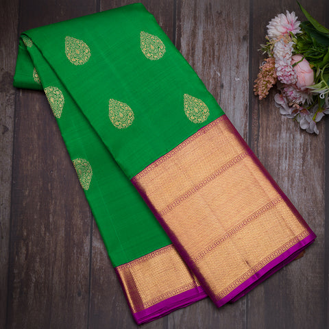 Light Green Pure Kanjivaram Silk Saree