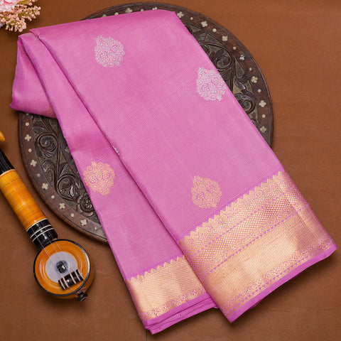 Light Pink Traditional Kanjivaram Silk Saree
