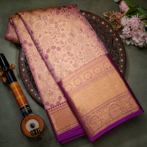 Multicolour Pure Tissue Silk Saree