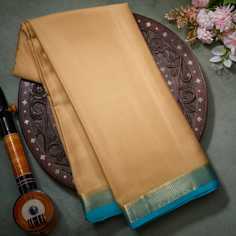 Gold Mysore Silk Saree