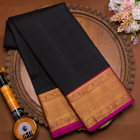 Black Kanjivaram Silk Saree
