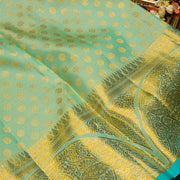 Pista Green Brocade Kanjivaram Silk Saree